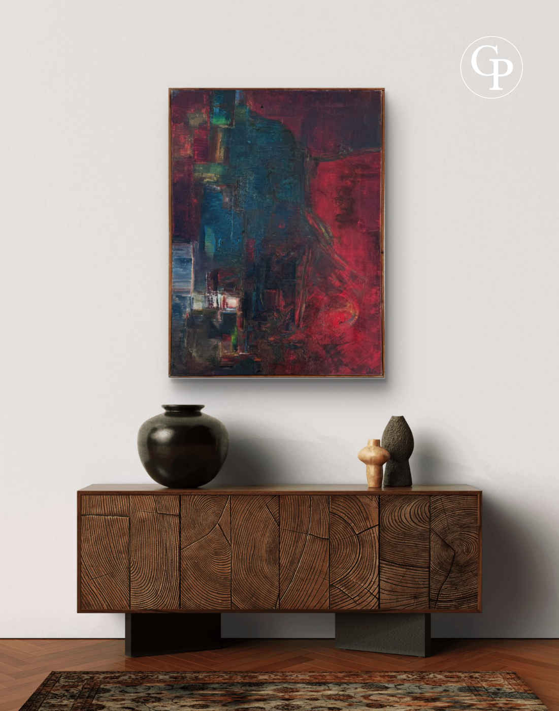 Silvin BRONKART "Connivence" Oil on canvas 1961